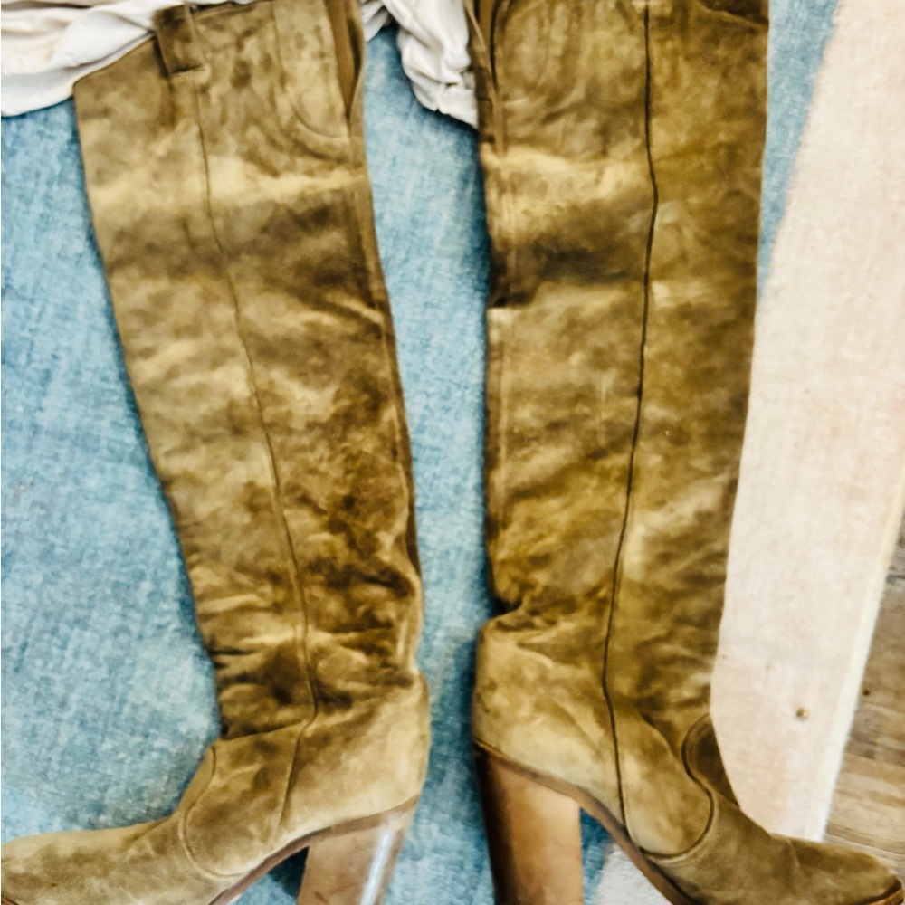 Laurence Dacade Brown Heeled Boots Suede